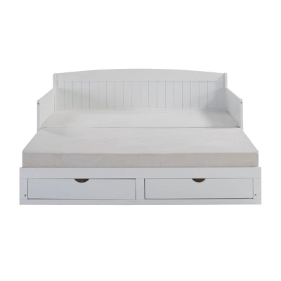 King Harmony Daybed With Conversion White - Alaterre Furniture 17 King Harmony Daybed With Conversion White - Alaterre Furniture - Image 15