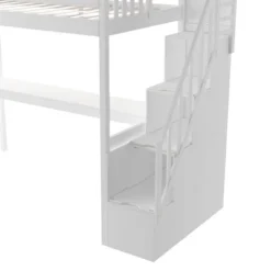 Twin Size Loft Bed With Staircase And Built-in Desk - ModernLuxe 17 Twin Size Loft Bed With Staircase And Built-in Desk - ModernLuxe -Children Furniture Store GUEST bfea472b 36fb 4f0f 80c7 794b0ab0d7ee