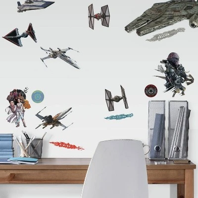 Star Wars Episode IX Galactic Ships Peel & Stick Wall Decal - Roommates 3 Star Wars Episode IX Galactic Ships Peel & Stick Wall Decal - Roommates
