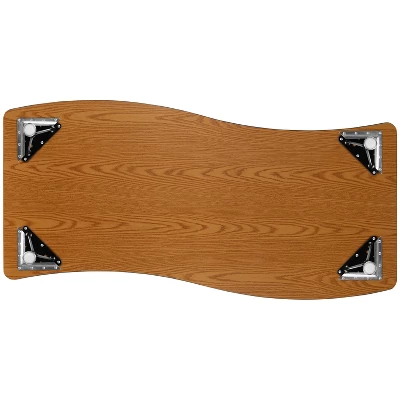 Flash Furniture 26"W X 60"L Rectangle Wave Flexible Collaborative Thermal Laminate Activity Table - Height Adjustable Short Legs 9 Flash Furniture 26"W X 60"L Rectangle Wave Flexible Collaborative Thermal Laminate Activity Table - Height Adjustable Short Legs - Image 7