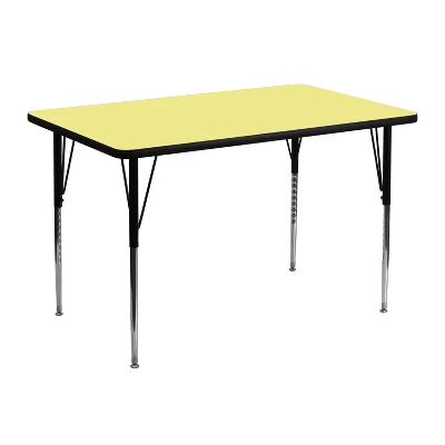 Emma And Oliver 30x48 Rectangle Laminate Adjustable Activity Table 10 Emma And Oliver 30x48 Rectangle Laminate Adjustable Activity Table - Image 8