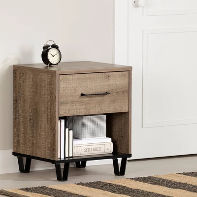 Arlen 1 Drawer Nightstand - South Shore 3 Arlen 1 Drawer Nightstand - South Shore