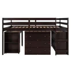 Low Study Full Loft Bed With Cabinets, Shelving And Rolling Portable Desk - ModernLuxe 16 Low Study Full Loft Bed With Cabinets, Shelving And Rolling Portable Desk - ModernLuxe -Children Furniture Store GUEST c45c75b8 ea26 41c3 9c70 921627461df5