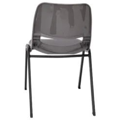 Flash Furniture HERCULES Series 661 Lb. Capacity Gray Ergonomic Shell Stack Chair With Black Frame And 16'' Seat Height, Set Of 5 -Children Furniture Store GUEST c4a98738 ae06 4604 94f6 b8eaa2367a54