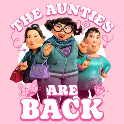 Girl's Turning Red The Aunties Are Back T-Shirt 3 Girl's Turning Red The Aunties Are Back T-Shirt