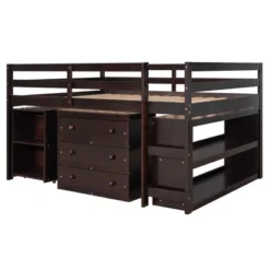 Low Study Full Loft Bed With Cabinets, Shelving And Rolling Portable Desk - ModernLuxe 17 Low Study Full Loft Bed With Cabinets, Shelving And Rolling Portable Desk - ModernLuxe -Children Furniture Store GUEST c6510c29 bbd1 4a2b b5a4 fdfc876d5c61