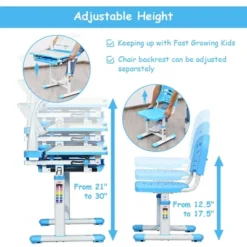 Costway Height Adjustable Kids Desk Chair Set Study Drawing W/Lamp & Bookstand 18 Costway Height Adjustable Kids Desk Chair Set Study Drawing W/Lamp & Bookstand -Children Furniture Store GUEST c70b7fee 0798 4b48 a509 c0c5b0b570e5