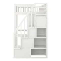 Twin Size Loft Bed With Shelf, Drawers, Desk And Wardrobe - ModernLuxe 18 Twin Size Loft Bed With Shelf, Drawers, Desk And Wardrobe - ModernLuxe -Children Furniture Store GUEST ca9d64d6 5fa8 4643 aa51 1b097f9f250d