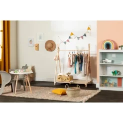 Sweedi Scandinavian Kids' Clothes Rack Natural Wood - South Shore -Children Furniture Store GUEST cb71c182 07bd 4dab a471 9a9ca47cd877