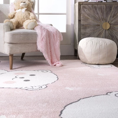 NuLOOM Harlee Kids Bear Nursery Or Playroom Area Rug 9 NuLOOM Harlee Kids Bear Nursery Or Playroom Area Rug - Image 7