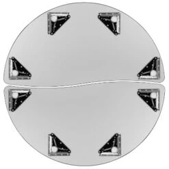 Emma And Oliver 2 Piece 47.5" Circle Collaborative Grey Kids Adjustable Activity Table Set -Children Furniture Store GUEST ccb5ec89 ccab 42ac 99bd 83093ceccee2