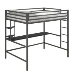 Full Maxwell Metal Loft Bed With Desk & Shelves - Novogratz -Children Furniture Store GUEST ccc8b2a8 80fc 4b9c 94c0 fcac21bd2a9f