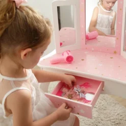 Fashion Twinkle Star Gisele Play Vanity Set Pink/White - Teamson Kids 20 Fashion Twinkle Star Gisele Play Vanity Set Pink/White - Teamson Kids -Children Furniture Store GUEST d05fb028 4d36 41a3 85bd 8863c5862ecc