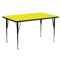 Flash Furniture 24''W X 60''L Rectangular HP Laminate Activity Table - Standard Height Adjustable Legs -Children Furniture Store GUEST d5bc2ab9 0eea 485e 8138 b510a8953285 1