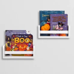 2pk Kids' 10" Floating Wall Mount Bookshelf Set White - RiverRidge Home 22 2pk Kids' 10" Floating Wall Mount Bookshelf Set White - RiverRidge Home -Children Furniture Store GUEST d62d43a0 7f58 465f b8d5 e8baf84e8b4a