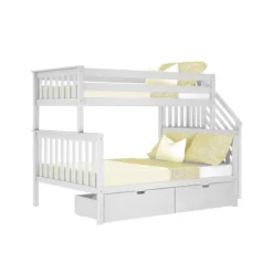 Max & Lily Twin Over Full Staircase Bunk Bed With Storage Drawers 15 Max & Lily Twin Over Full Staircase Bunk Bed With Storage Drawers -Children Furniture Store GUEST d8a53447 8973 4828 95ec 6a14624db7c0