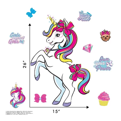JoJo Siwa's Unicorn Wall Decal - Decalcomania 3 JoJo Siwa's Unicorn Wall Decal - Decalcomania
