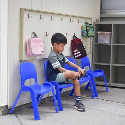 ECR4Kids SitRight Plastic Children’s Chair, Indoors And Outdoors, 11in Seat Height, 4-Pack 9 ECR4Kids SitRight Plastic Children’s Chair, Indoors And Outdoors, 11in Seat Height, 4-Pack - Image 7