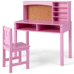 Costway Kids Desk And Chair Set Study Writing Workstation With Hutch & Bulletin Board 21 Costway Kids Desk And Chair Set Study Writing Workstation With Hutch & Bulletin Board -Children Furniture Store GUEST da8e3214 dae3 4746 a7aa f2bb05220b12
