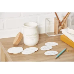 Pearhead Ceramic Gratitude Token Jar - White 8 Pearhead Ceramic Gratitude Token Jar - White -Children Furniture Store GUEST da9f3ea7 8cda 4a38 9329 48f2da693511