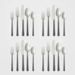 20pc Hubbardston Flatware Set Black - Threshold™ 7 20pc Hubbardston Flatware Set Black - Threshold™ -Children Furniture Store GUEST dc38d691 3449 481a bf3c c841a47ed14b