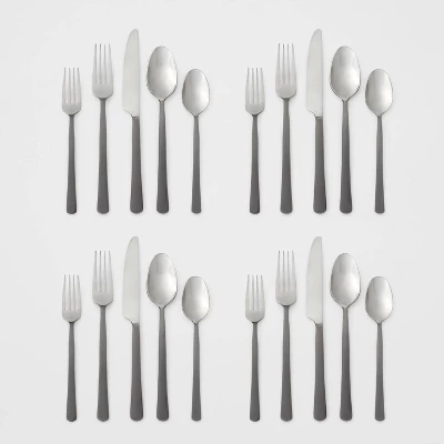 20pc Hubbardston Flatware Set Black - Threshold™ 5 20pc Hubbardston Flatware Set Black - Threshold™ - Image 3