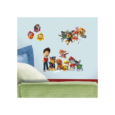 Paw Patrol Peel And Stick Wall Decal - RoomMates 3 Paw Patrol Peel And Stick Wall Decal - RoomMates
