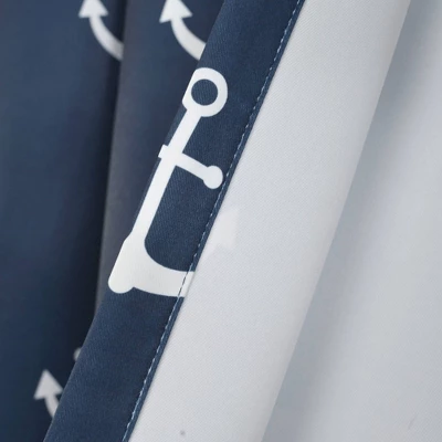 52"x63" Anchor Room Darkening Window Curtain Panels Navy - Lush Décor 6 52"x63" Anchor Room Darkening Window Curtain Panels Navy - Lush Décor - Image 4