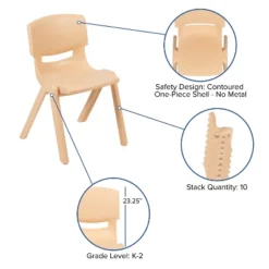Emma And Oliver 4 Pack Plastic Stackable K-2 School Chair With 13.25"H Seat 25 Emma And Oliver 4 Pack Plastic Stackable K-2 School Chair With 13.25"H Seat -Children Furniture Store GUEST dea4f334 7386 4e15 898e d3bfbd864f53