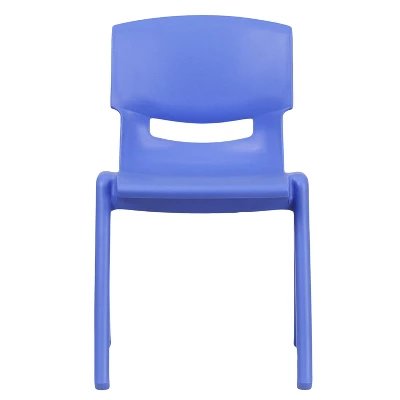 Emma And Oliver 4 Pack Plastic Stackable K-2 School Chair With 13.25"H Seat 10 Emma And Oliver 4 Pack Plastic Stackable K-2 School Chair With 13.25"H Seat - Image 8