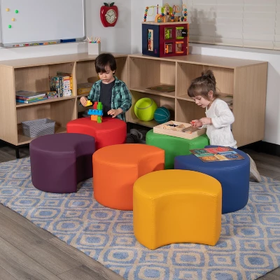 Emma And Oliver Soft Seating Flexible Moon For Classrooms - 12" Seat Height 6 Emma And Oliver Soft Seating Flexible Moon For Classrooms - 12" Seat Height - Image 4