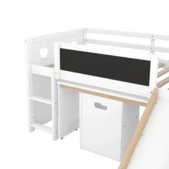 Wood Loft Bed With Slide, Cabinets, Blackboard, Desk And Chair-ModernLuxe -Children Furniture Store GUEST e372b7a5 f3df 41c3 91d2 63f7d9aeba03