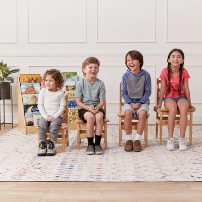 ECR4Kids Three Rung Ladderback Chair, Classroom Seating, Natural, 2-Pack 7 ECR4Kids Three Rung Ladderback Chair, Classroom Seating, Natural, 2-Pack - Image 5