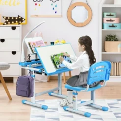Costway Height Adjustable Kids Desk Chair Set Study Drawing W/Lamp & Bookstand 16 Costway Height Adjustable Kids Desk Chair Set Study Drawing W/Lamp & Bookstand -Children Furniture Store GUEST e7d2a336 971d 4305 b13d f5dfa3e1972d