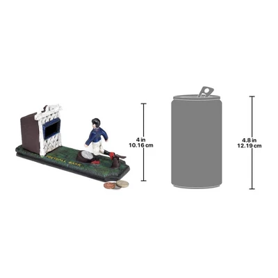 Design Toscano Old-Fashioned Footballer Authentic Foundry Iron Mechanical Bank 3 Design Toscano Old-Fashioned Footballer Authentic Foundry Iron Mechanical Bank