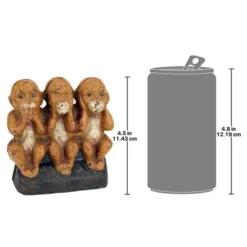 Design Toscano Speak No, See No, Hear No Evil Monkeys Still Action Die-Cast Iron Coin Bank -Children Furniture Store GUEST e9d7472d 3ca6 4138 b42a 58c8f9f9b19a