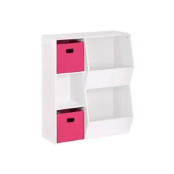 3pc Kids' Floor Cabinet With 2 Bins Set - RiverRidge Home 26 3pc Kids' Floor Cabinet With 2 Bins Set - RiverRidge Home -Children Furniture Store GUEST f0501c34 752d 48bd 90e0 de3f1af6f4b7