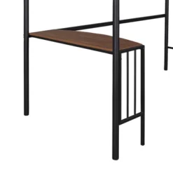 Twin Size Metal Loft Bed With Desk, Ladder And Railing - ModernLuxe 18 Twin Size Metal Loft Bed With Desk, Ladder And Railing - ModernLuxe -Children Furniture Store GUEST f07fe0d8 cd9e 4761 8765 5746d1e0bf38