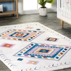 NuLOOM Marj Southwestern Kids Machine Washable Area Rug 18 NuLOOM Marj Southwestern Kids Machine Washable Area Rug -Children Furniture Store GUEST f1ea7b4c 936f 4522 bc27 adfa807e03c5