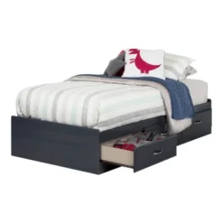 Twin Ulysses Mates Bed With 3 Drawers Blueberry - South Shore 12 Twin Ulysses Mates Bed With 3 Drawers Blueberry - South Shore -Children Furniture Store GUEST f1f29c29 a6f9 49d8 bfca 2a94b3f9475e