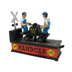 Design Toscano Railroad Handcar Collectors' Die Cast Iron Mechanical Coin Bank -Children Furniture Store GUEST f84696e2 b4dd 4718 8c47 b9e51ee371fb