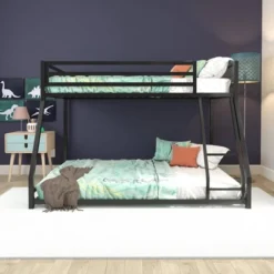 Twin/Full Max Metal Bunk Bed Black - Room & Joy 10 Twin/Full Max Metal Bunk Bed Black - Room & Joy -Children Furniture Store GUEST f9651c4e a011 41b2 bb68 2dea73a9a509