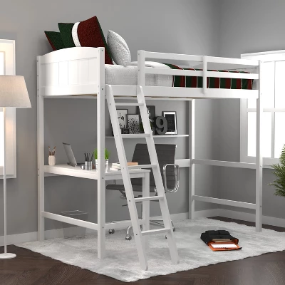 Twin Alexis Wood Arch Loft Bed With Desk - Hillsdale Furniture 18 Twin Alexis Wood Arch Loft Bed With Desk - Hillsdale Furniture - Image 16