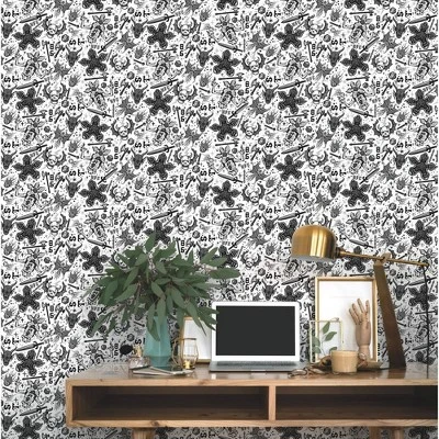 Stranger Things Hellfire Club Peel And Stick Wallpaper Red - RoomMates 3 Stranger Things Hellfire Club Peel And Stick Wallpaper Red - RoomMates