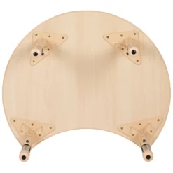 Emma And Oliver 25.125"W X 35.5"L Crescent Natural Plastic Adjustable Activity Table-Seats 4 15 Emma And Oliver 25.125"W X 35.5"L Crescent Natural Plastic Adjustable Activity Table-Seats 4 -Children Furniture Store GUEST faef9e46 3cb2 40ec a568 94c57803921f