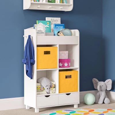 Kids' Book Nook Cubby Storage Cabinet With Bookrack - RiverRidge Home 7 Kids' Book Nook Cubby Storage Cabinet With Bookrack - RiverRidge Home - Image 5