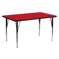 Flash Furniture 24''W X 60''L Rectangular HP Laminate Activity Table - Standard Height Adjustable Legs -Children Furniture Store GUEST fe1d368a b3b8 475e 87f9 e83595460966 1