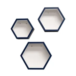 8" X 10" X 12" Set Of 3 Hexagon Shelves For Kids' Room - InPlace 16 8" X 10" X 12" Set Of 3 Hexagon Shelves For Kids' Room - InPlace -Children Furniture Store GUEST ffd6b925 e70e 4303 8d63 78675ef0a395
